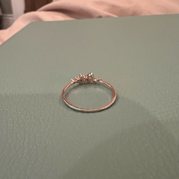 Rose Gold Ring with lab diamonds Size 7.25 - Picture 6 of 6